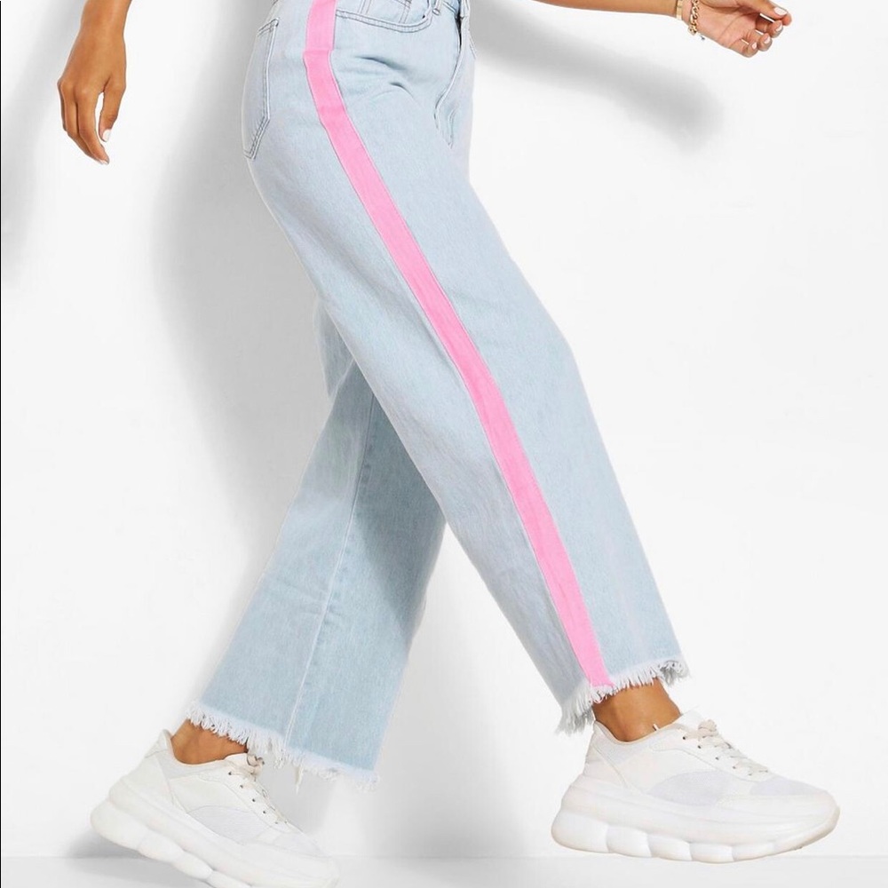 Boohoo striped jeans